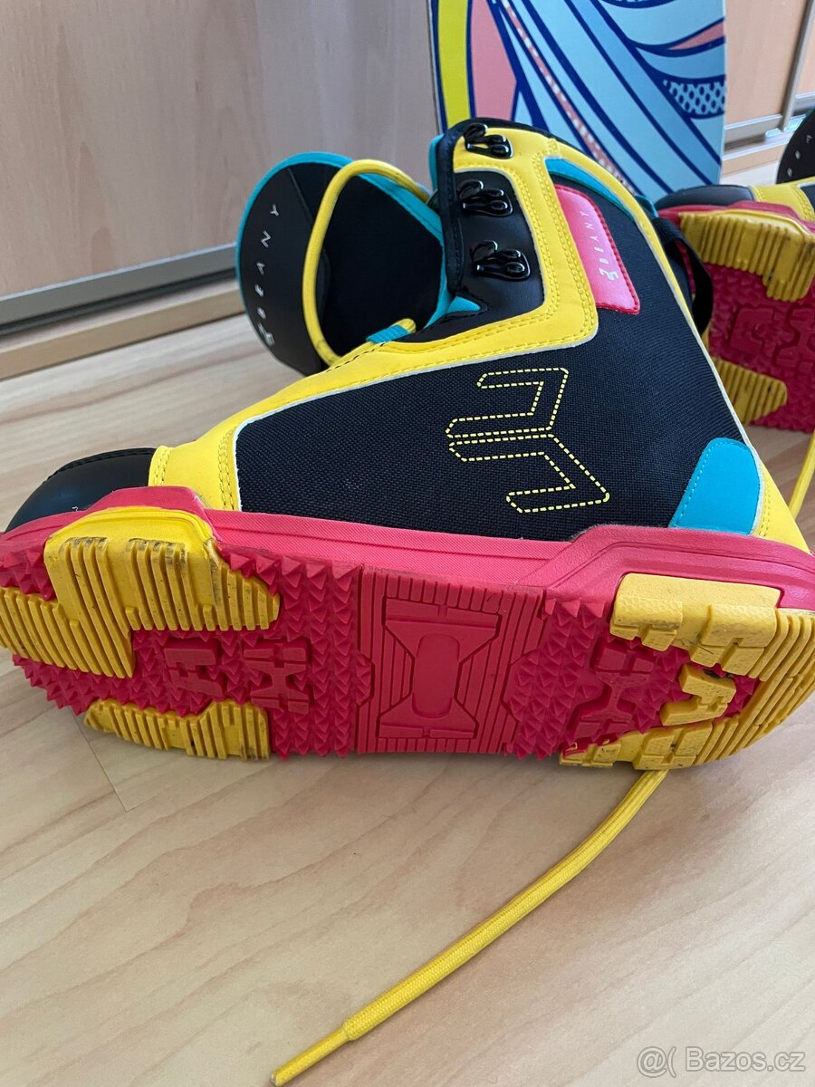 Set junior snowboard prkno+vázání+boty - 4