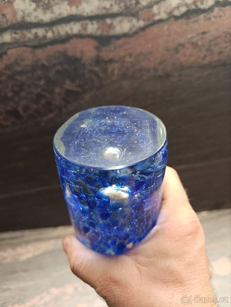 Váza hutní sklo ÚUŘ Praha sklárna Škrdlovice - 4