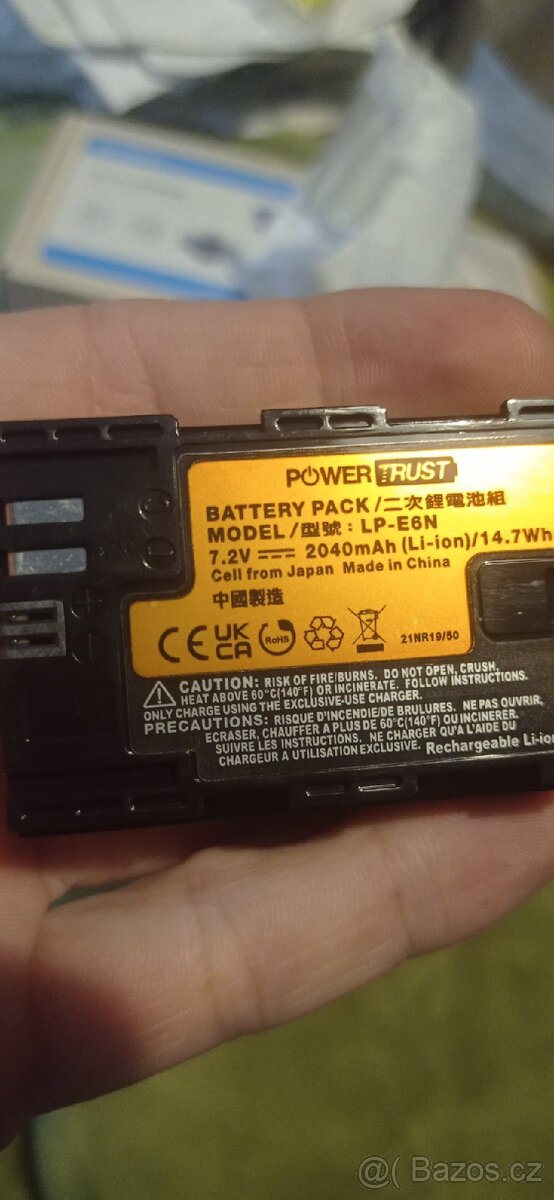 Akumulátor Canon Lp-e6 japan -
Nový
Pro - 4