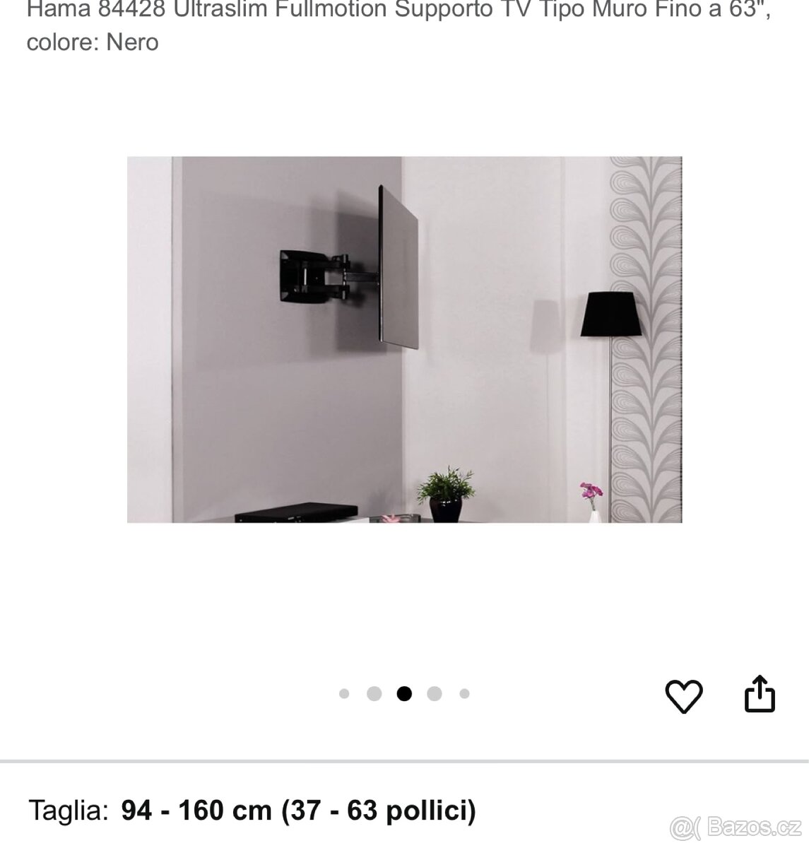 Držák televize 37 - 63 palců, výklopný. - 4