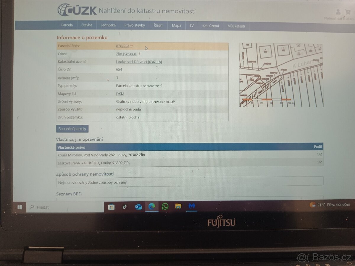 Investiční pozemek Zlín - katastr. území Louky nad Dřevnicí - 4