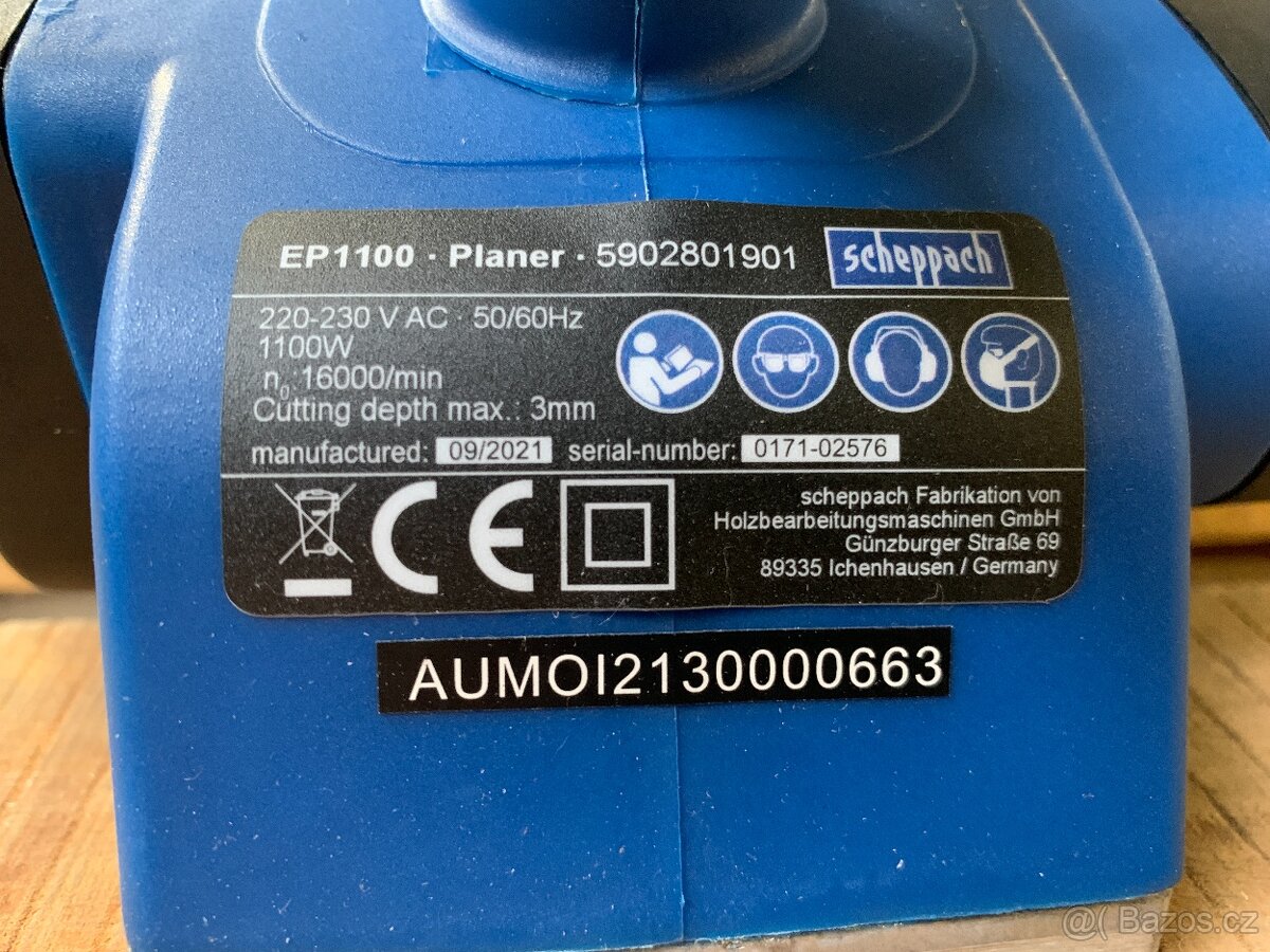 Scheppach EP1100 - elektrický hoblík 1100 W - 4