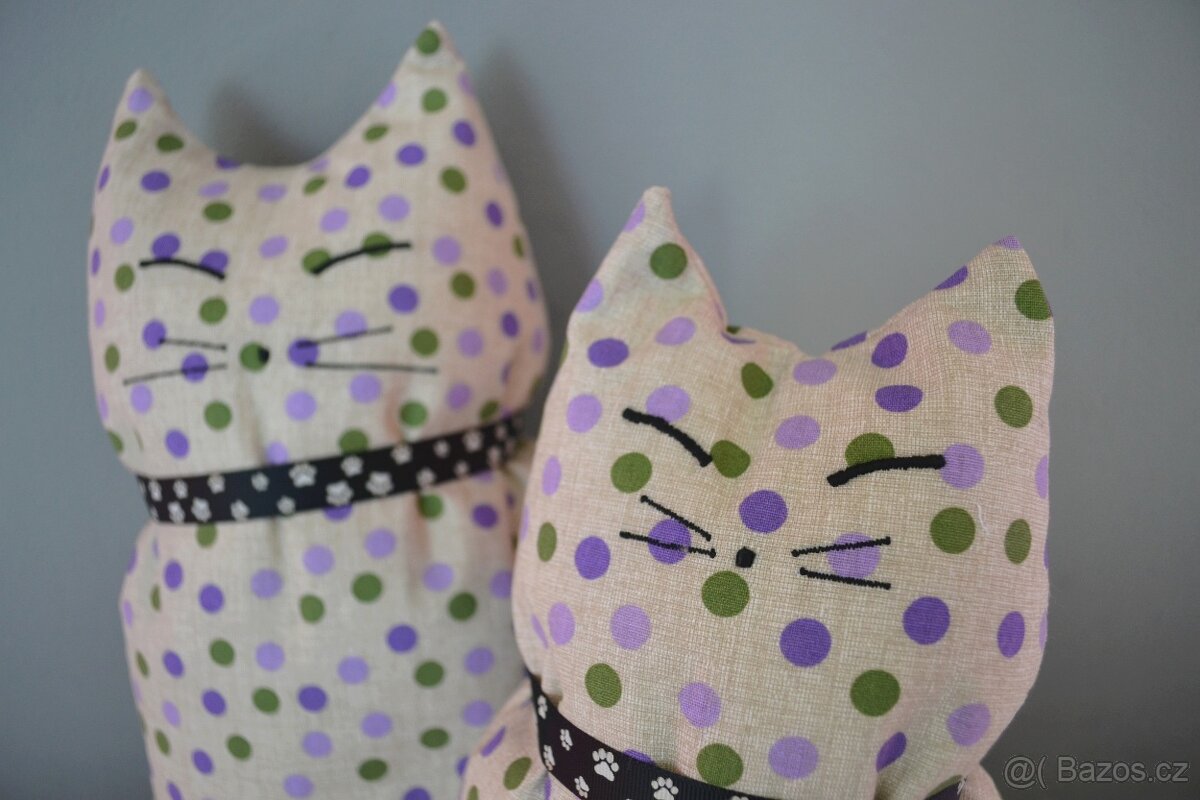 Dekorační polštáře kočky - sada 2 ks - 4