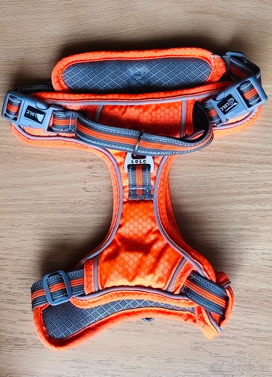 NOVÝ POSTROJ pro psy. Polstrovaný, měkký,reflexní,nylonový - 4