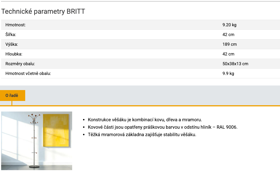 Výprodej kanceláře – Stojanový věšák (set 3 ks) –1000Kc - 4