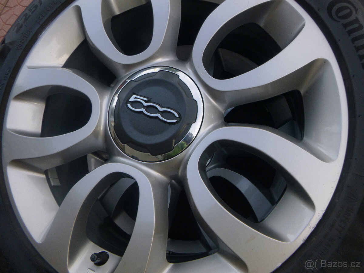 Letní alu sada kola originál Fiat 500 L 5x98 7Jx17 ET41 - 4