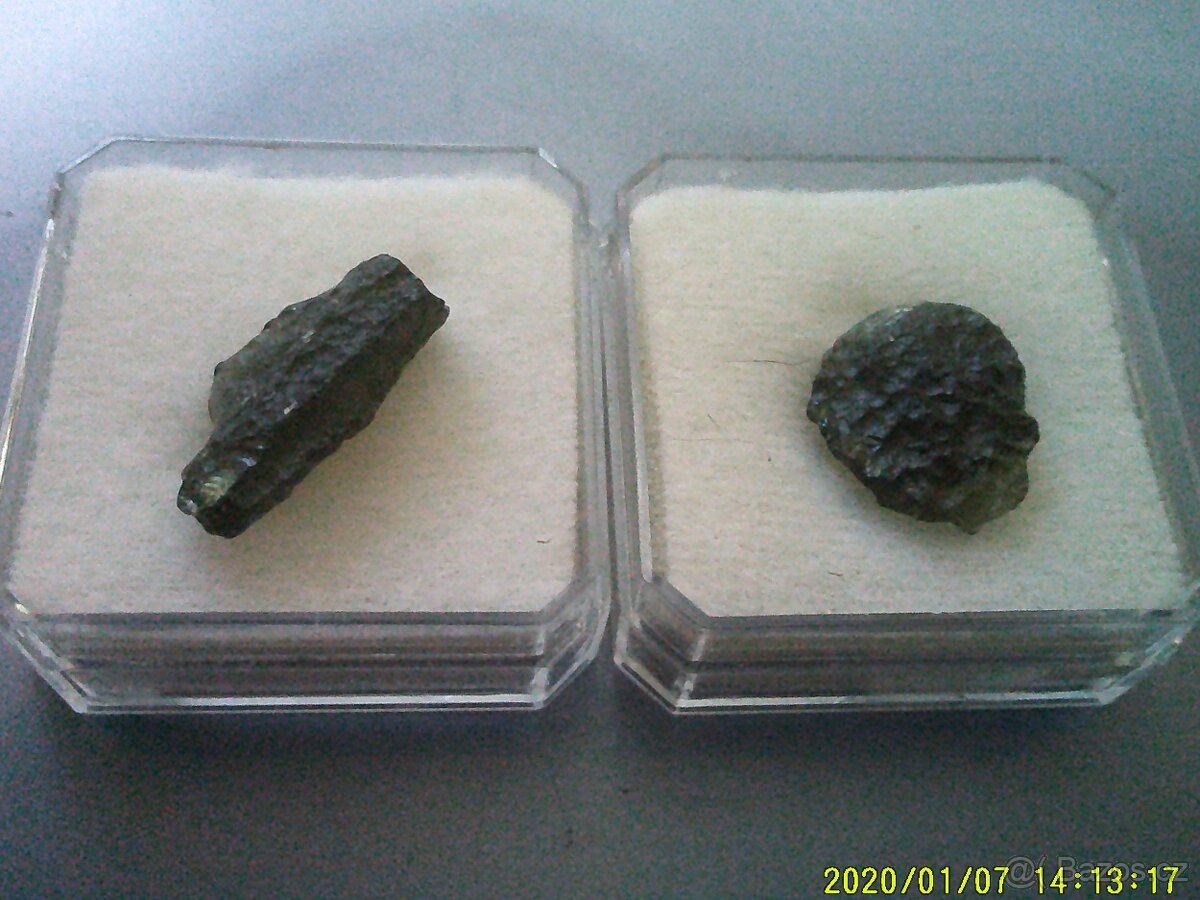 Přírodní Vltavíny z oblasti Chlumu - 4