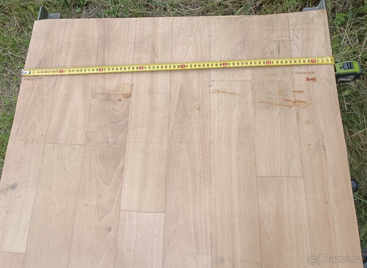 Pracovní kovový stůl se skřinkou a šuplíkem - 4