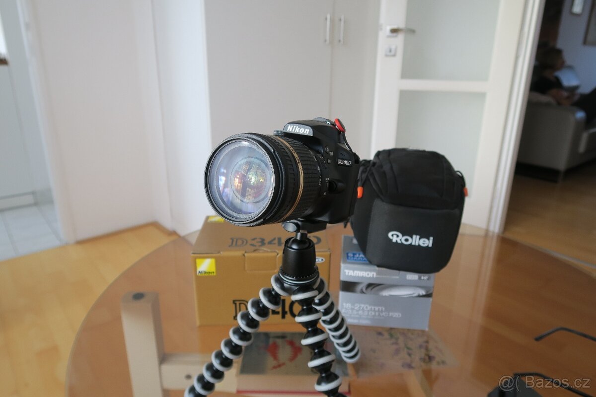 Nikon D3400 + Tamron 18-270mm - 4