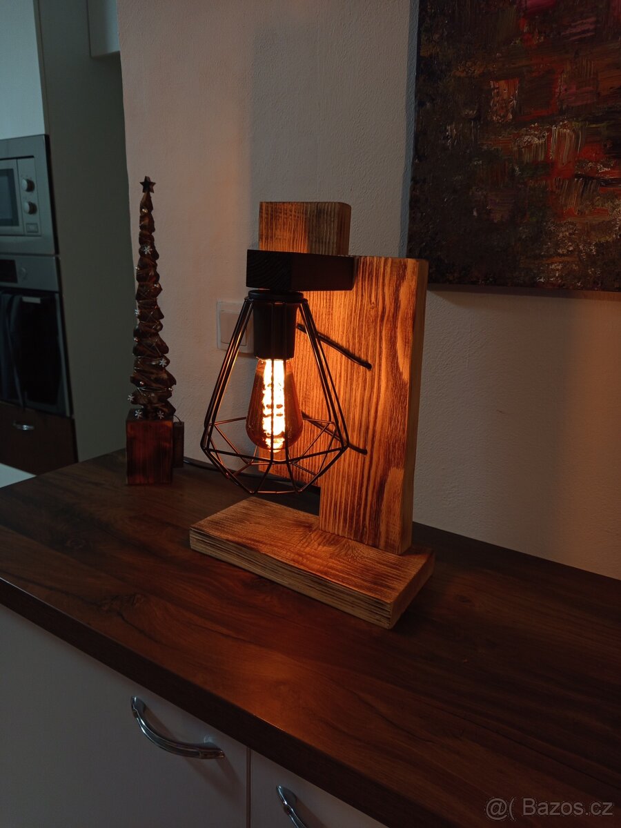 Dřevěná lampička - 4