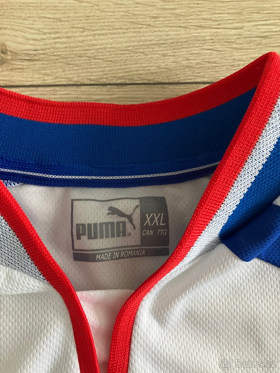 Česko hraný fotbalový dres Puma #17 2002 Hübschmann - 4