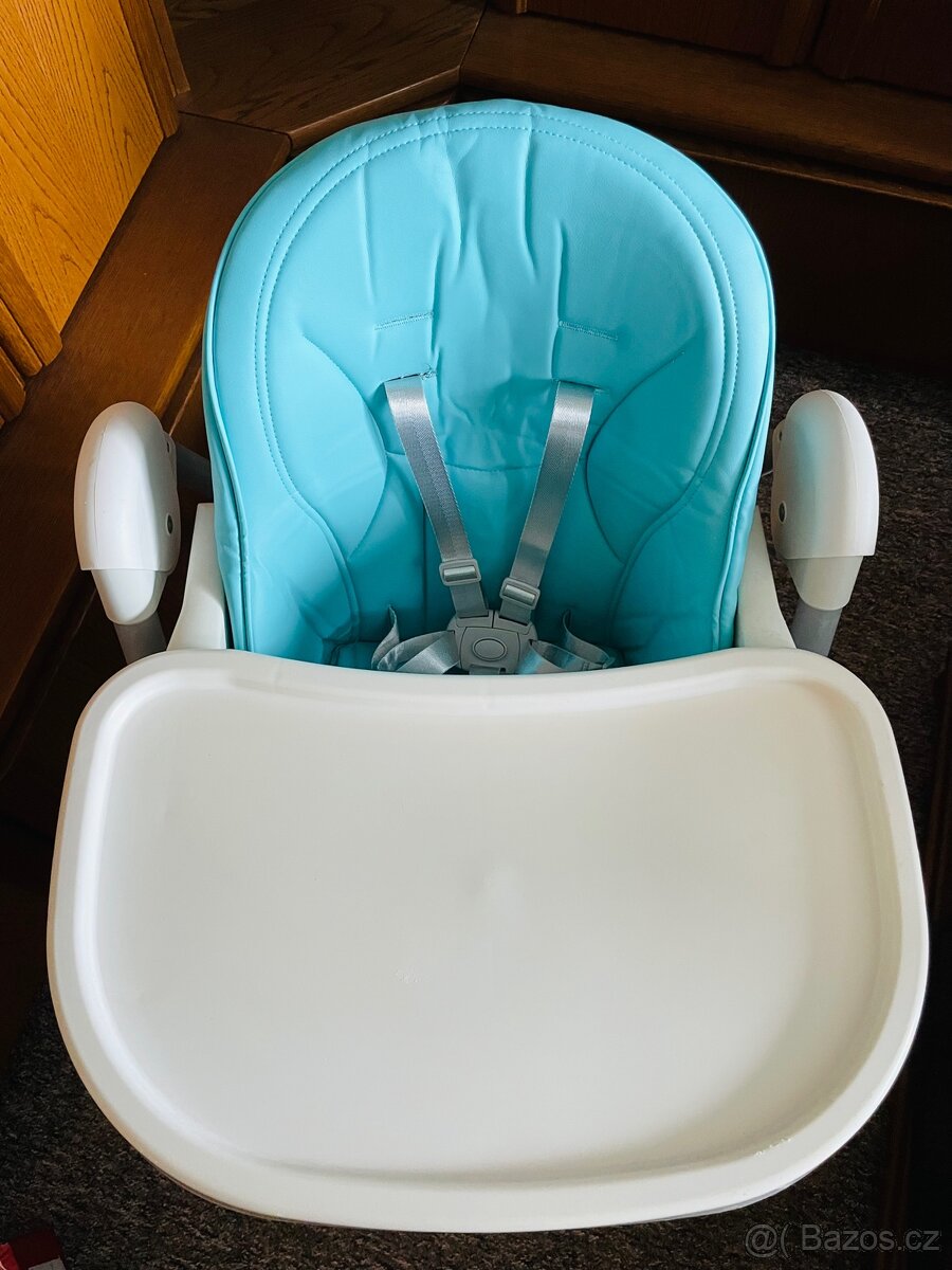 Jídelní židlička Peg Perego modrá/tyrkysová - 4