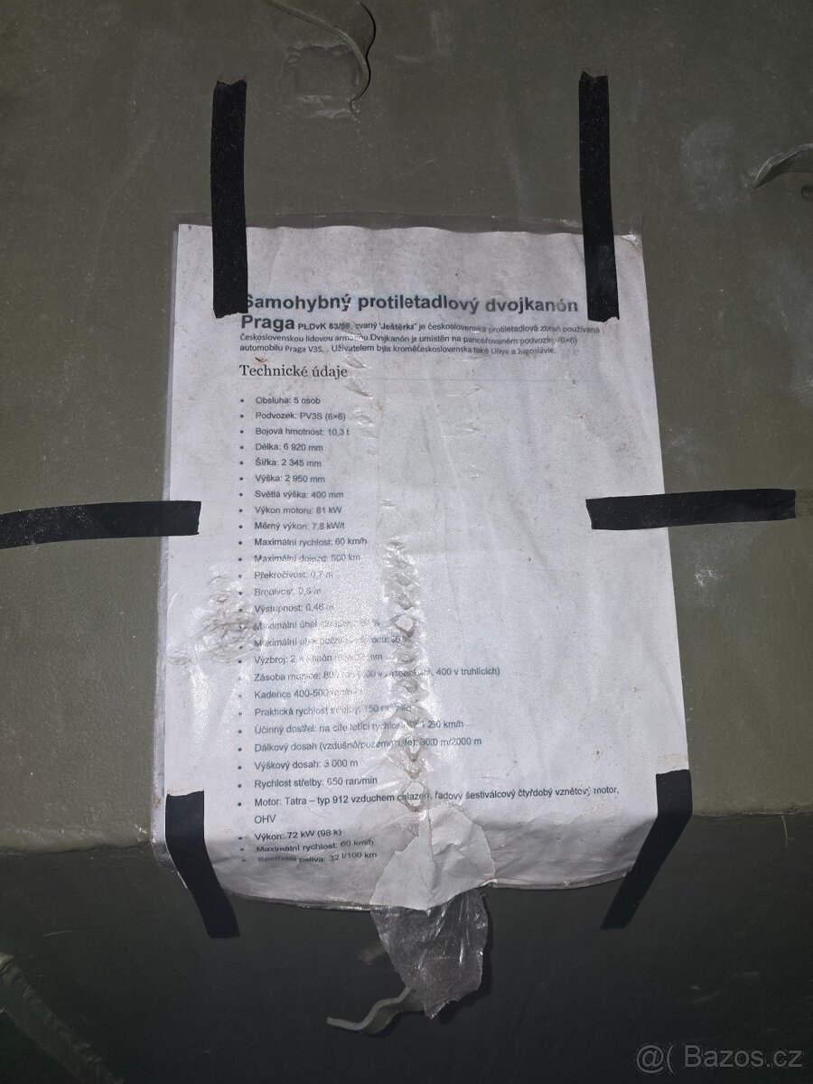 Samohybný protiletadlový dvojkanón Praga PLDvK 53/59 - 4