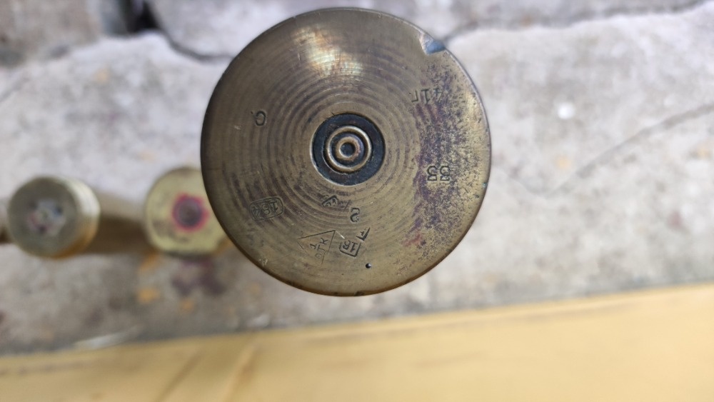 Staré mosazné vojenské patrony - Hilzny - různé velikosti - 4