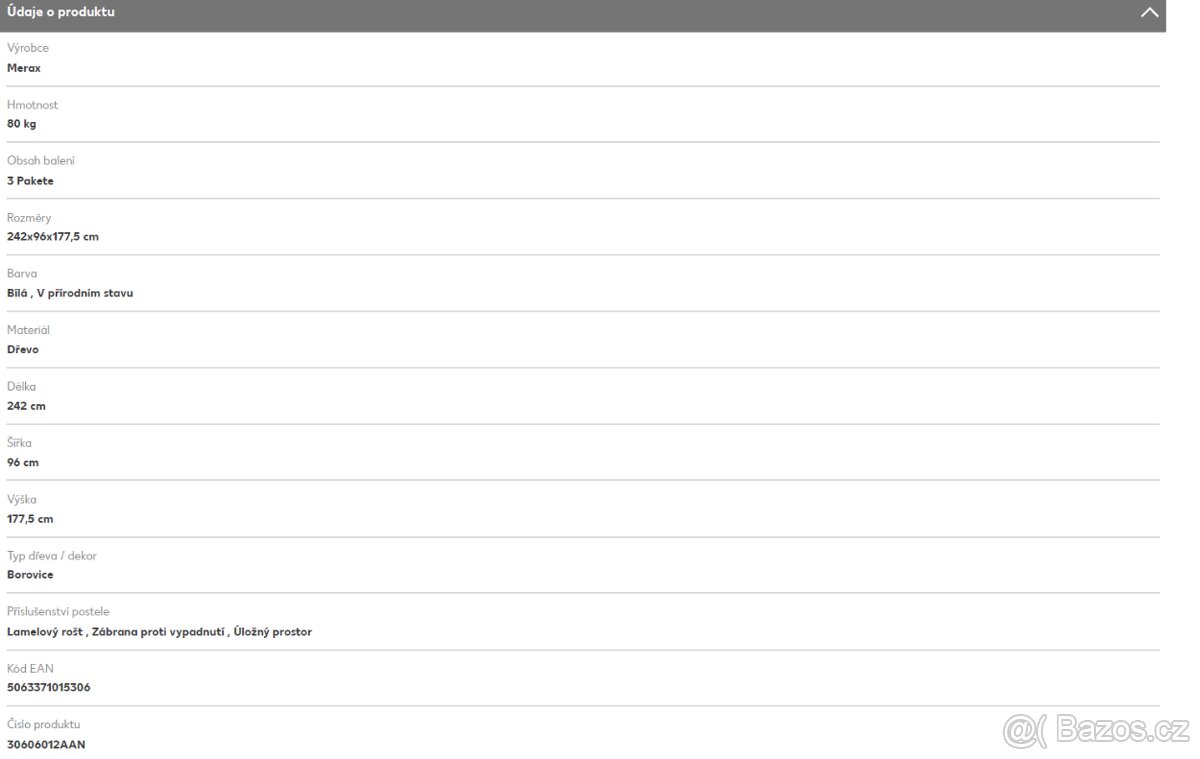 palanda - vysoká postel - nová - 4