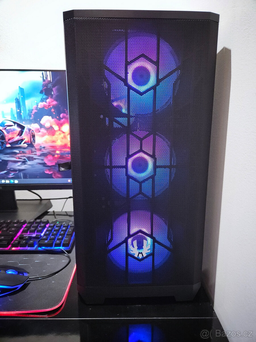 Herní PC Core i5|RX580|16GB RAM|1TB SSD|ARGB|WiFi+BT - 4