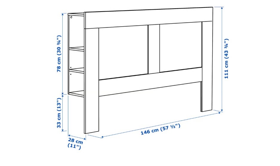 Čelo postele Brimnes 140 - 4