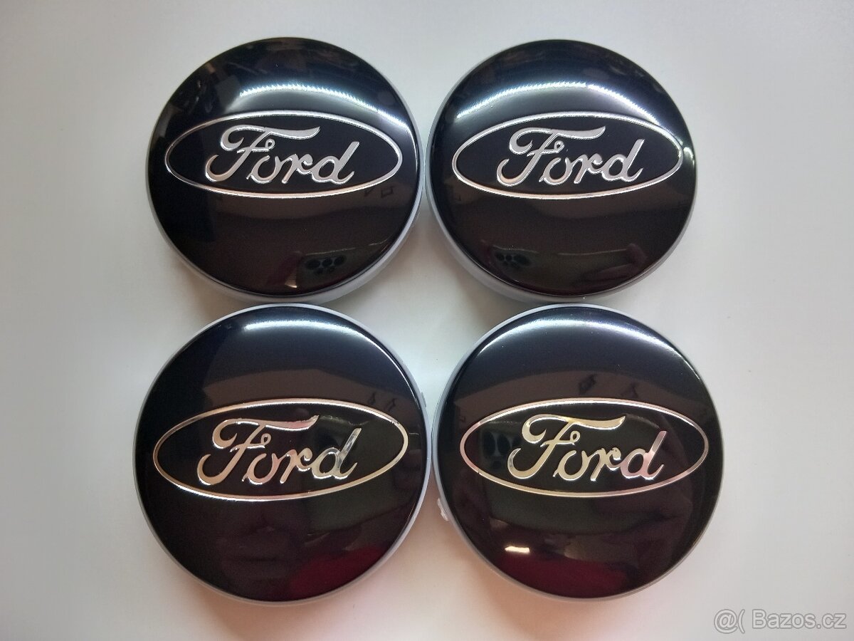 Středové krytky Ford, 54x52mm Black