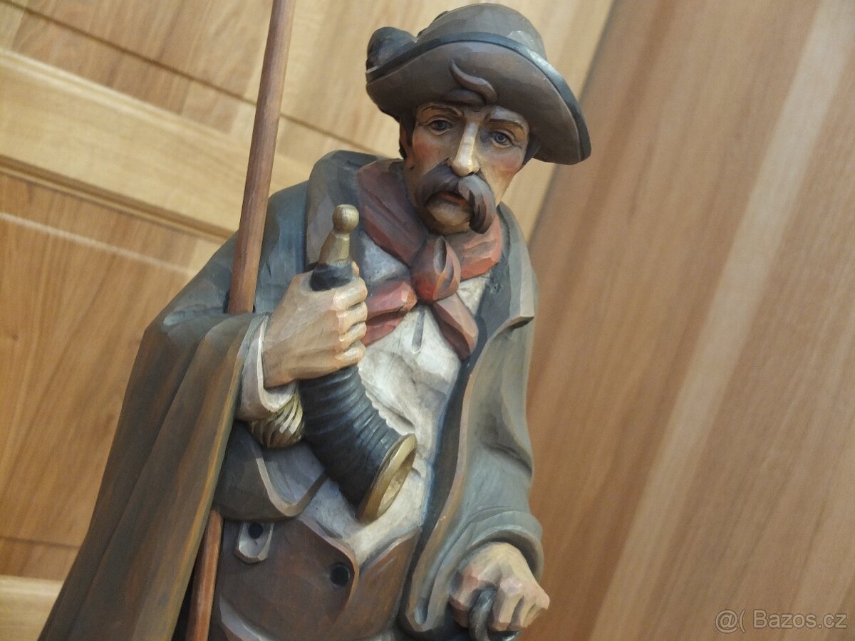 Velká Socha ponocný-- krásný Top kus - 4