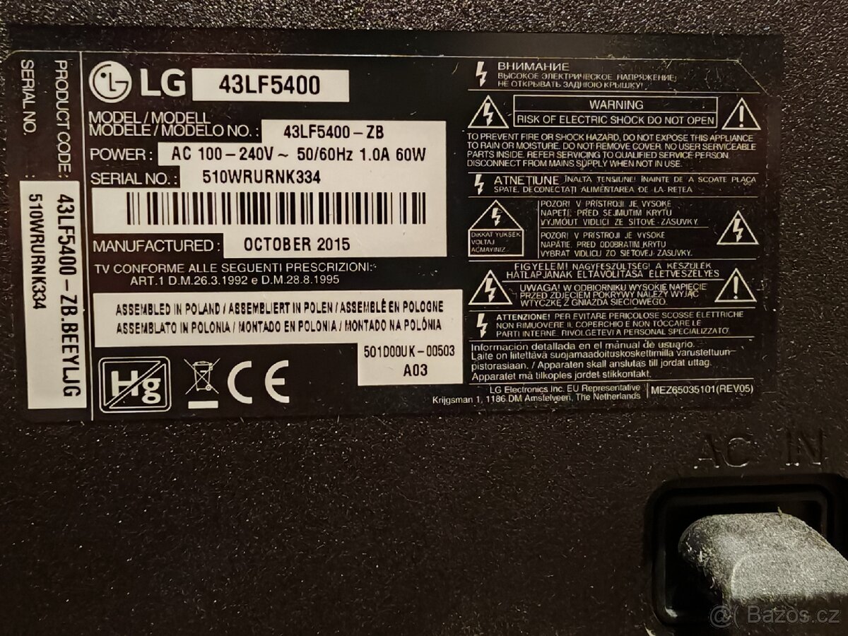 Tv 43" 108cm led LG 43LF5400 - 4