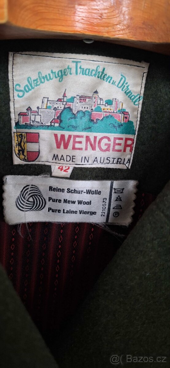 Elegantní dámský vlněný kabát WENGER – 100% vlna, Made in Au - 4