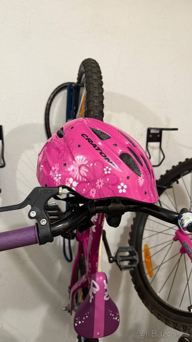 Dětské dívčí kolo GHOST Powerkid 16 Pink/Violet + helma - 4