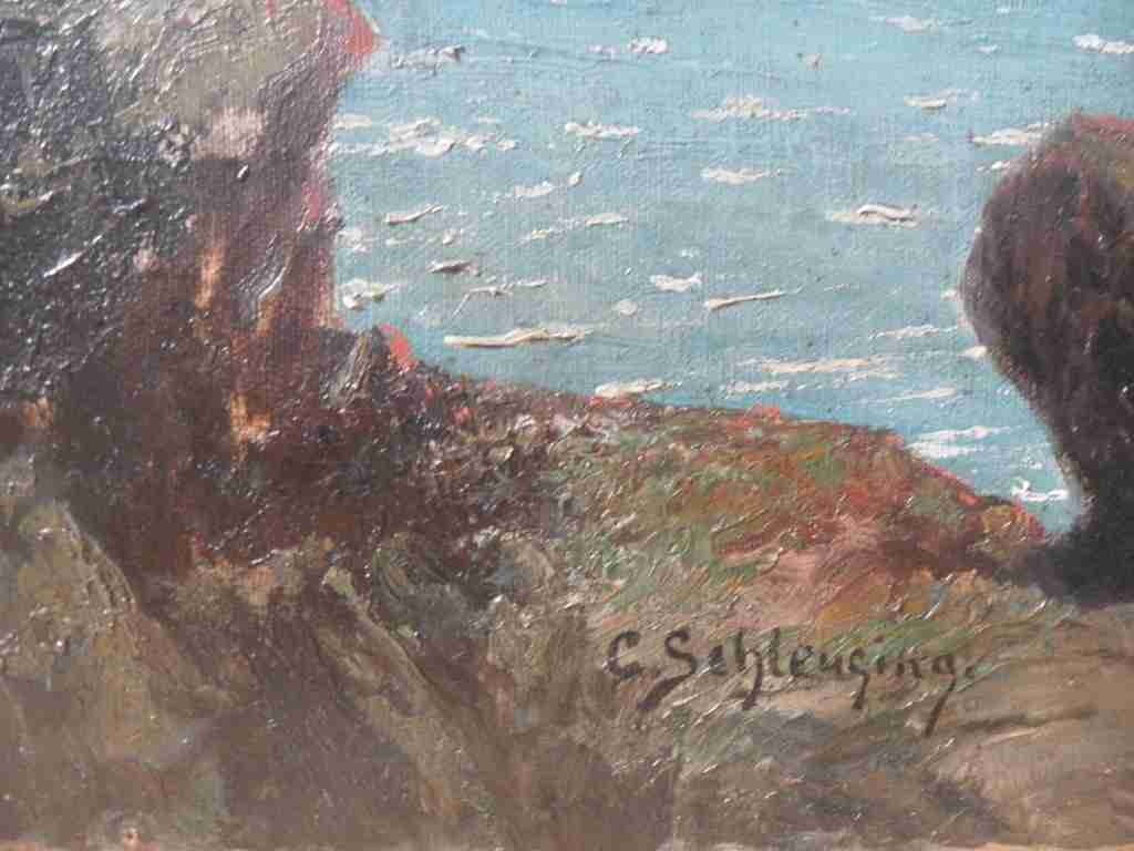 C. Schleuging - Jezero v horách - galerijní obraz - SLEVA - 4