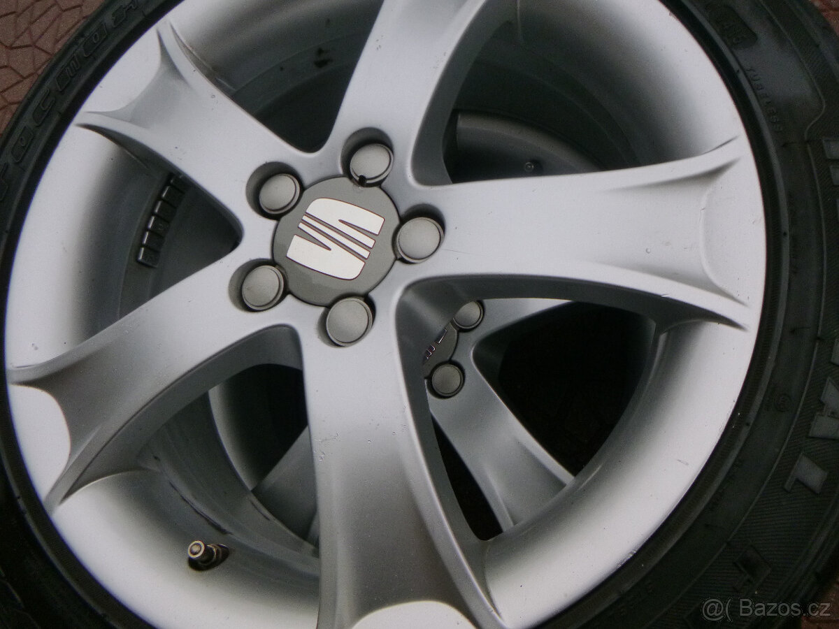 Letní alu sada - originál Seat 5x100 6,5Jx16 ET43 6L0601025M - 4