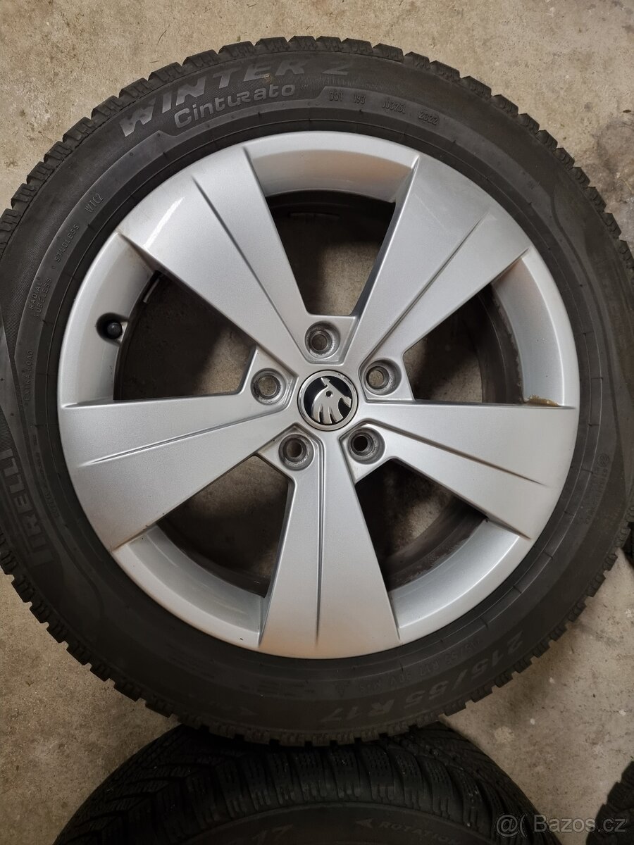 Originílní zimní Alu sada Superb 215/55 R17 - 4