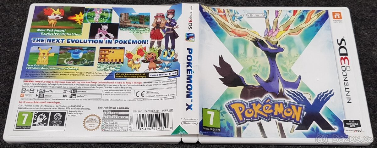 Hra Nintendo 3DS Pokémon X, pěkný stav - 4