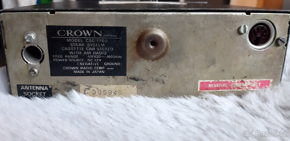 Japonské autoradio do veterána zn. CROWN - 4