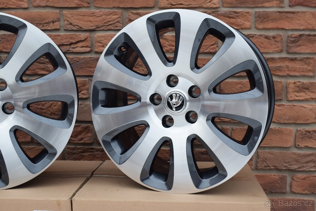 5×112 R17 Hliníkové disky originál ŠKODA Superb II – model C - 4