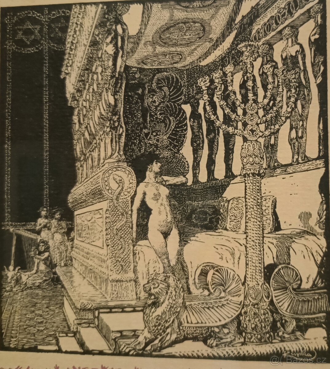 František Kupka - xylografie, dřevoryty set originál 1905 - 4