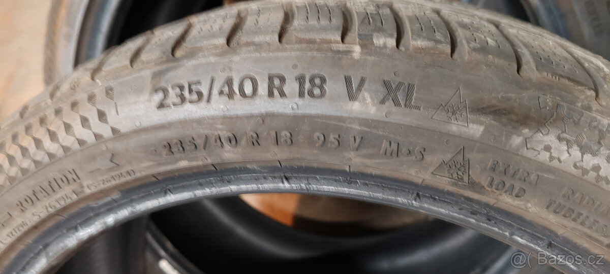 Zimní pneumatiky Continental 235/40R18 95V 5,50mm DOT 2023 - 4