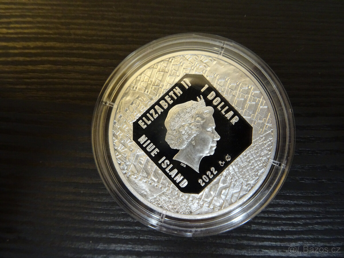 Stříbrná mince Obrněná technika - PzKpfw VI Tiger proof - 4