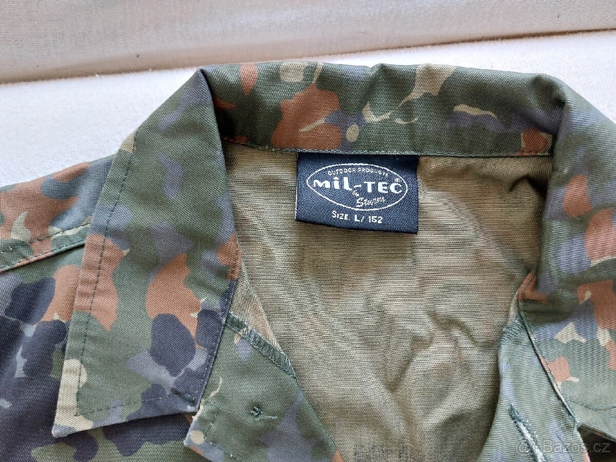 maskáčová blůza, vel. 152, vesta a tricko vel. M - 4