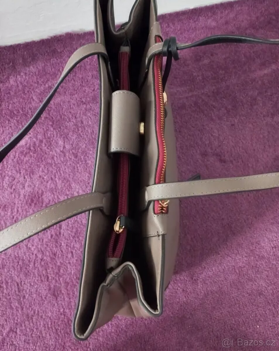 Nová kabelka Carpisa Fango Mud vínová šedivá - 4