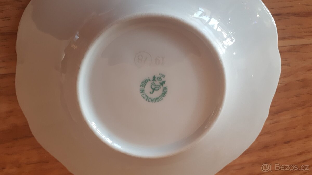 Zlacené porcelánové hrnečky-keramika Horní Slavkov - 4