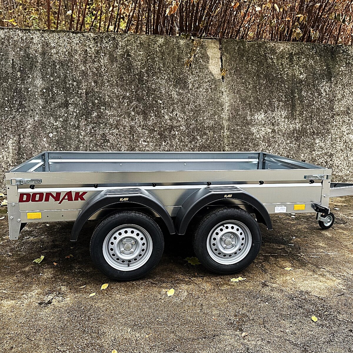 Dvouosý přívěsný vozík sklopný řidičák B, 2x náprava 750kg - 4