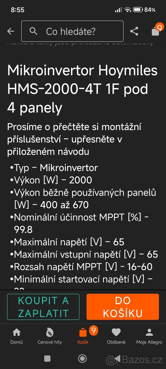Mikroinvertor HMS 2000 + DTU WLite S - 4