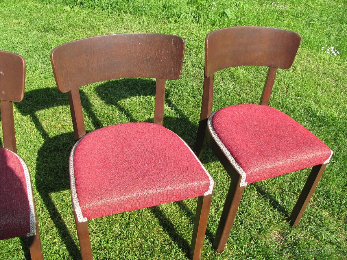 Židle pevné bytelné 4ks / cena za vše - 4