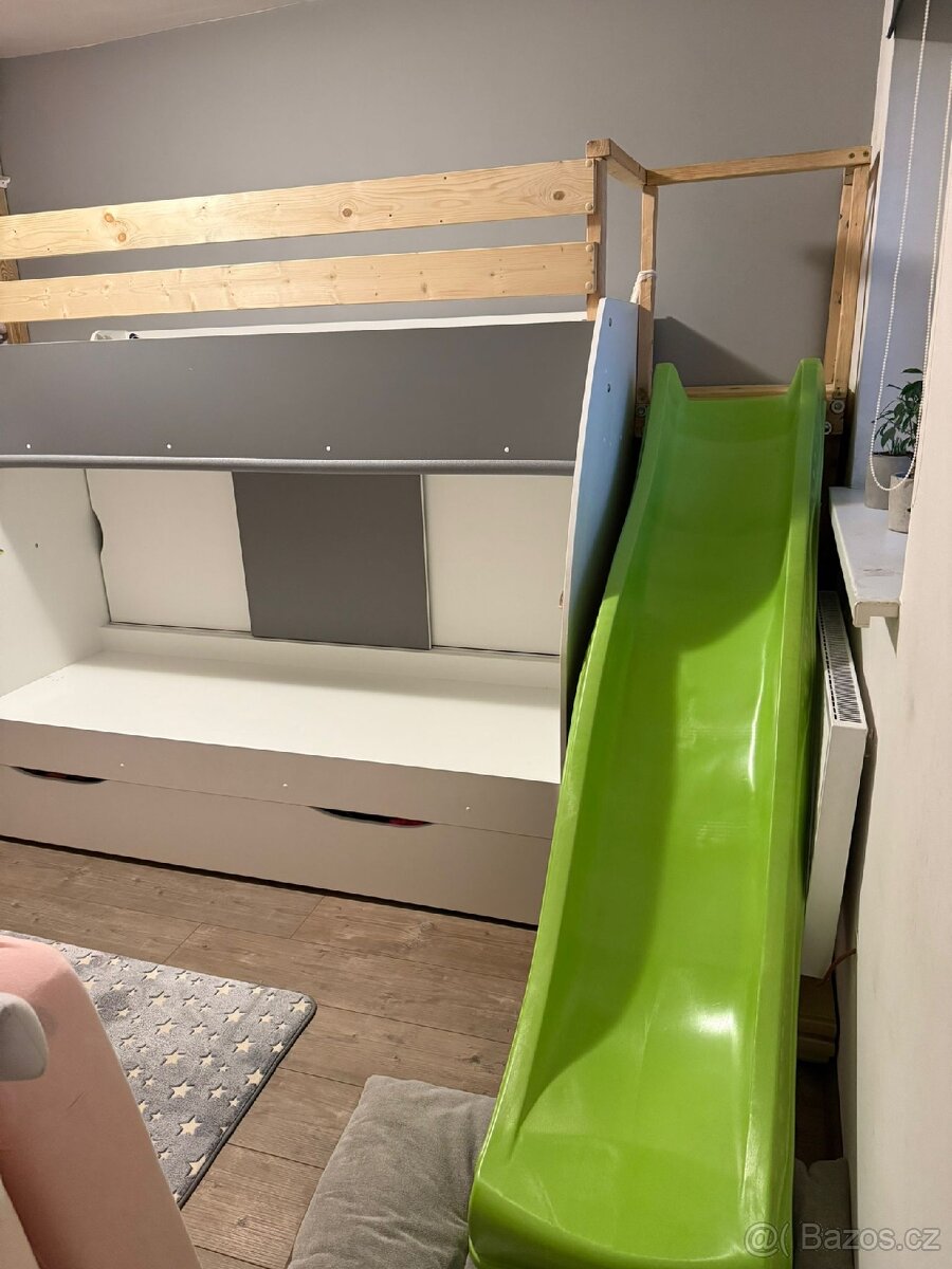 Dvoupatrová postel s úložným prostorem - 4