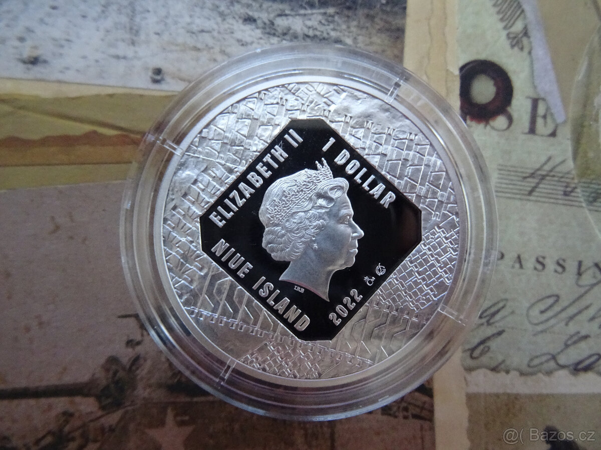 Stříbrná mince Obrněná technika - M4 Sherman proof - 4