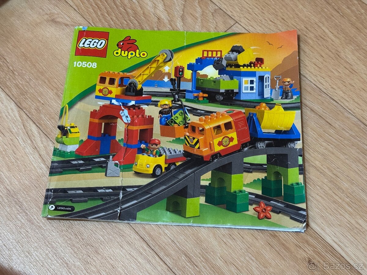 LEGO DUPLO 10508 - nákladní vlek DELUXE kompletní TOP STAV - 4