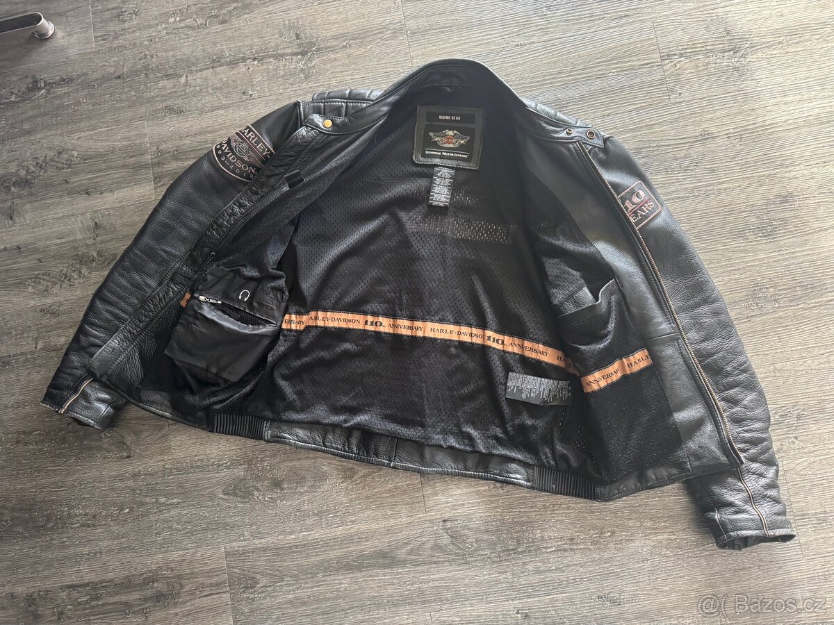 Harley Davidson kožená výroční bunda vel. L - 4