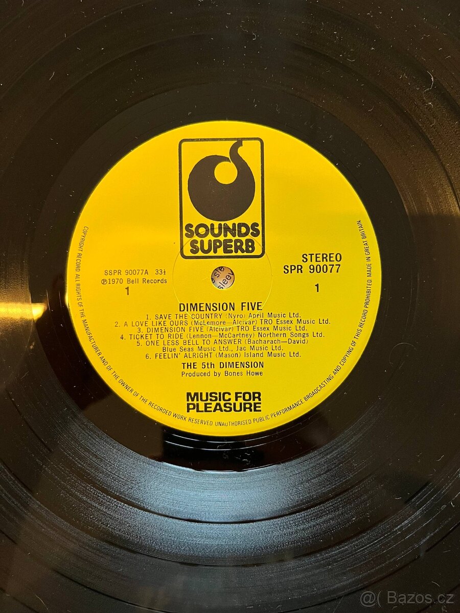 The 5th Dimension- Dimension Five LP, (Vinyl) - 4