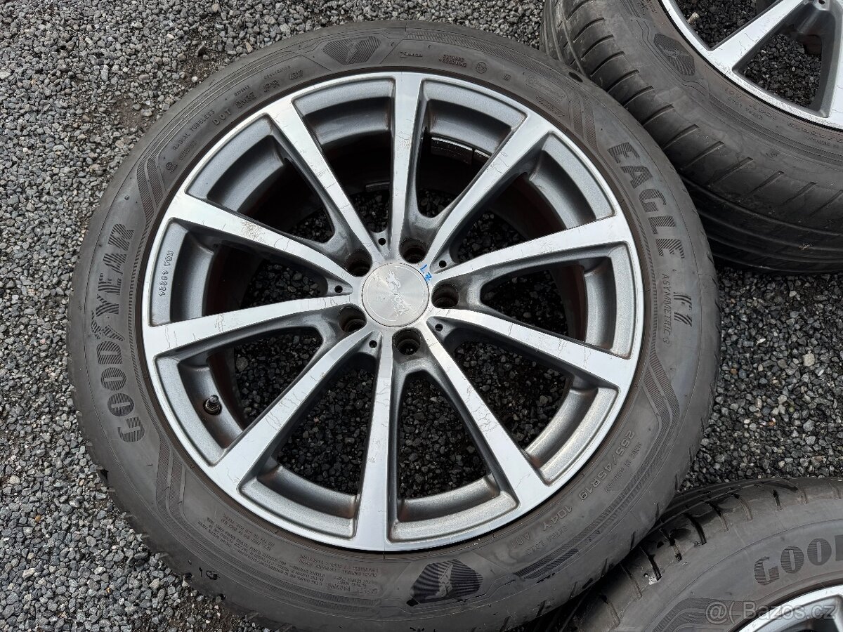 18" Alu Brock Germany, rozteč 5x112 mm, ET25 pneu 255/45/19 - 4