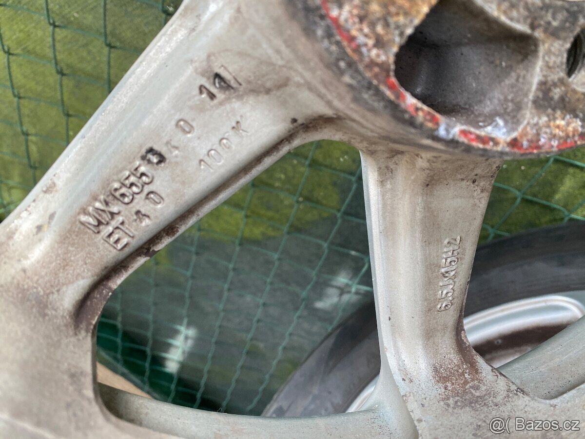 Alu kola 15” 5x100 a celoroční pneu 195/65/R15 - 4