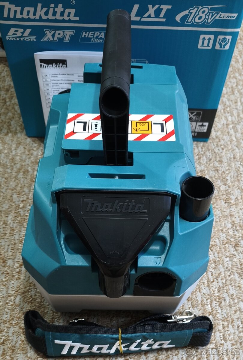 Aku vysavač Makita DVC750LZX1, bez nabíječky a Bat - 4