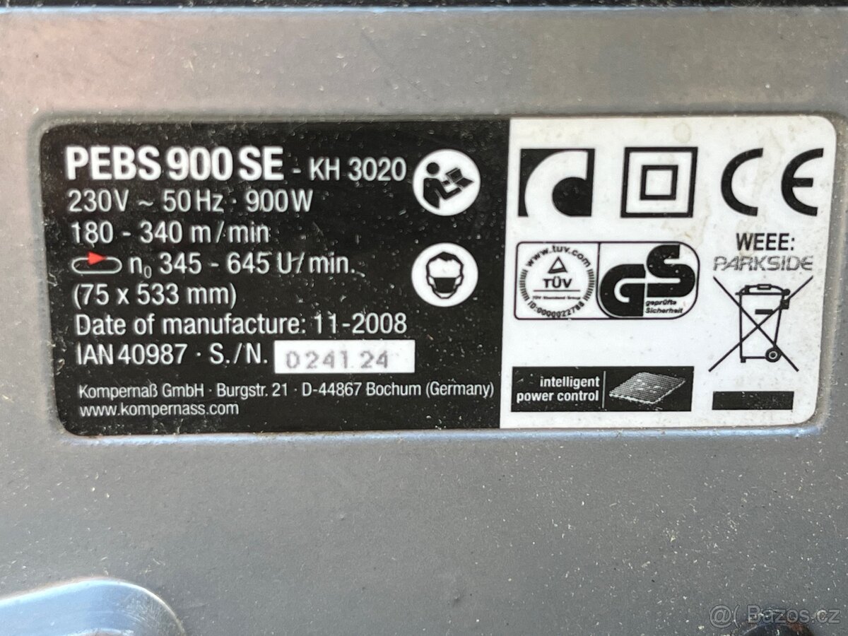 Pásová bruska Parkside - 4